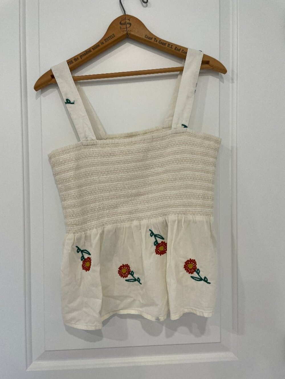 Embroidered Flower Halter top from Toad & Co.